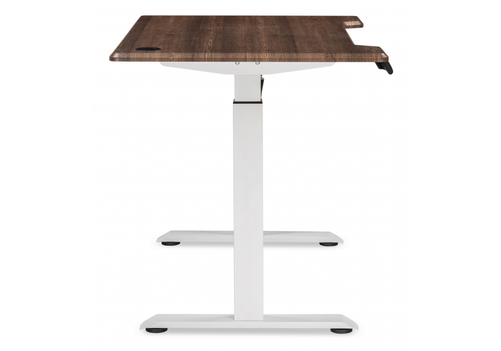 фото компьютерный стол woodville маркос с механизмом подъема орех кантри / белый 578401 | 220svet.ru