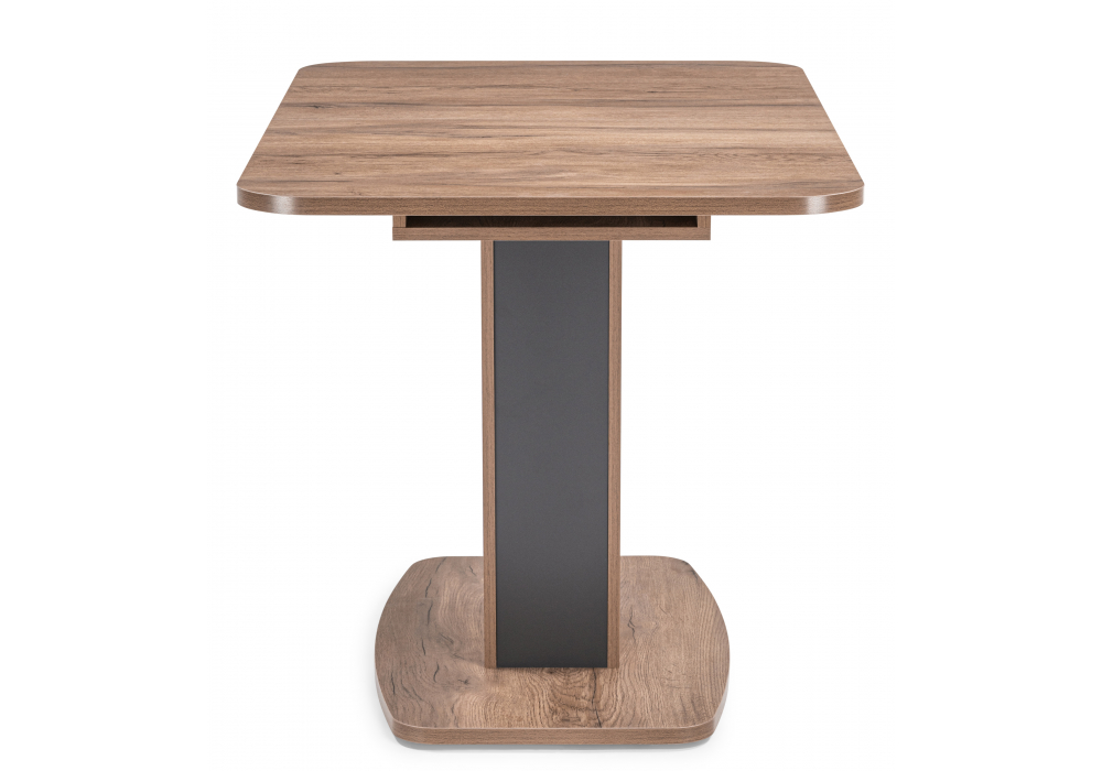 фото стол деревянный woodville токио-28 дуб табачный / антрацит 515103 | 220svet.ru