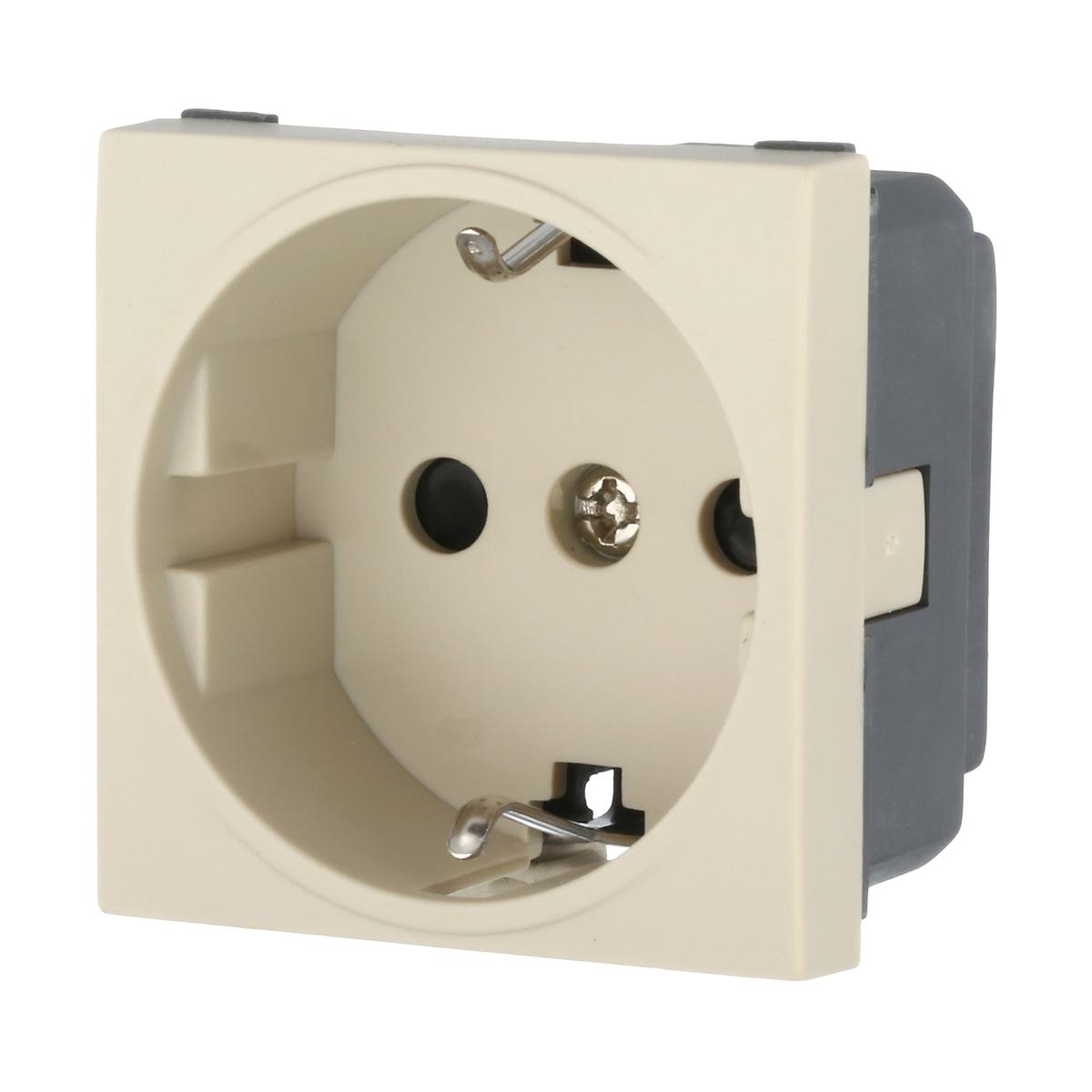 фото розетка lk studio с з/к, со шторками матовая поверхность (бежевый) lk45 851401-1 | 220svet.ru