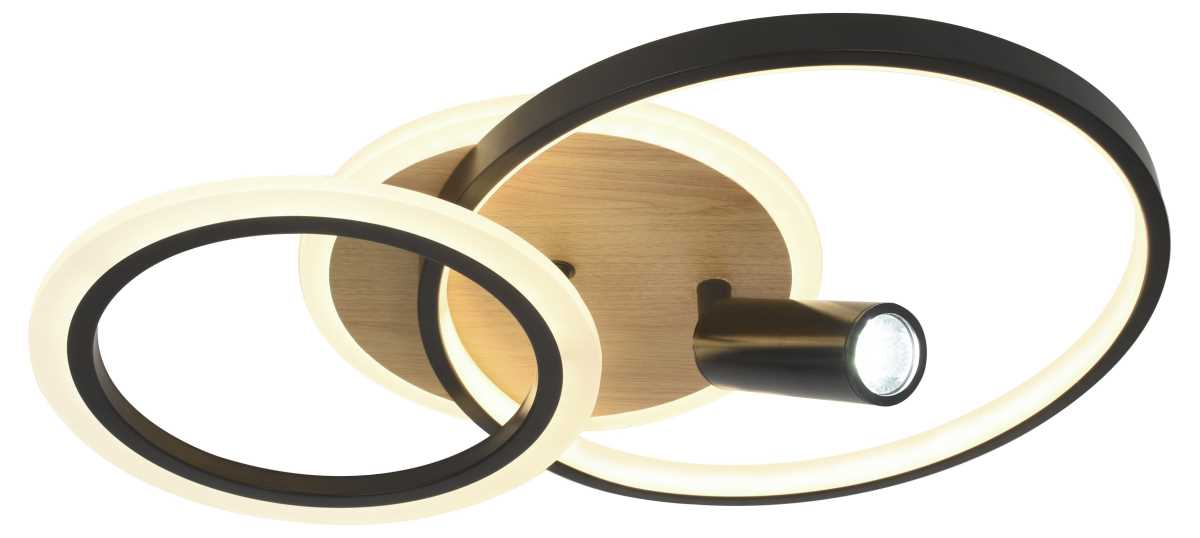 фото светильник потолочный светодиодный эра модерн rondo cll-1-85-rc bk б0069745 | 220svet.ru