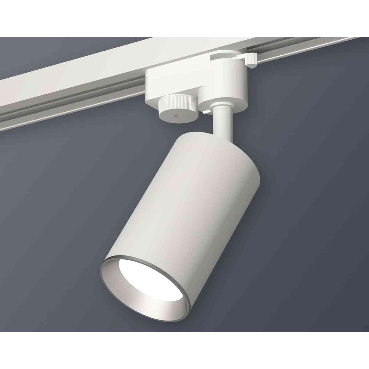 фото комплект трекового светильника ambrella light xt6322004 swh/psl белый песок/серебро полированное (a2520, c6322, n6104) | 220svet.ru