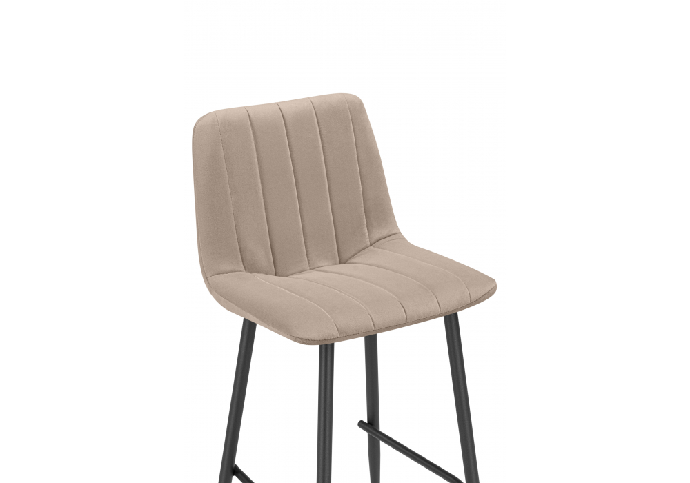 фото барный стул woodville дани мини бежевый / черный 632313 | 220svet.ru