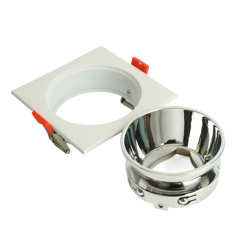 фото светильник встраиваемый feron dl3112 потолочный mr16 g5.3 белый + хром 51406 | 220svet.ru