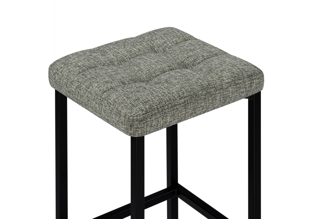 фото барный стул woodville лофт рогожка графит / черный матовый 614945 | 220svet.ru