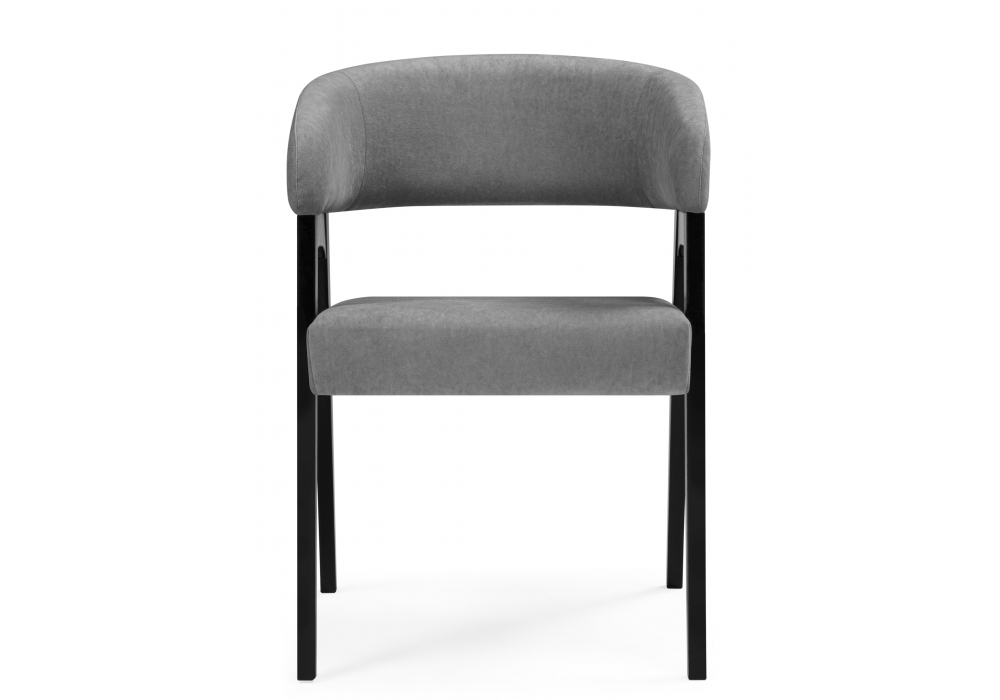 фото стул деревянный woodville невада ткань 234 / черное дерево 620592 | 220svet.ru