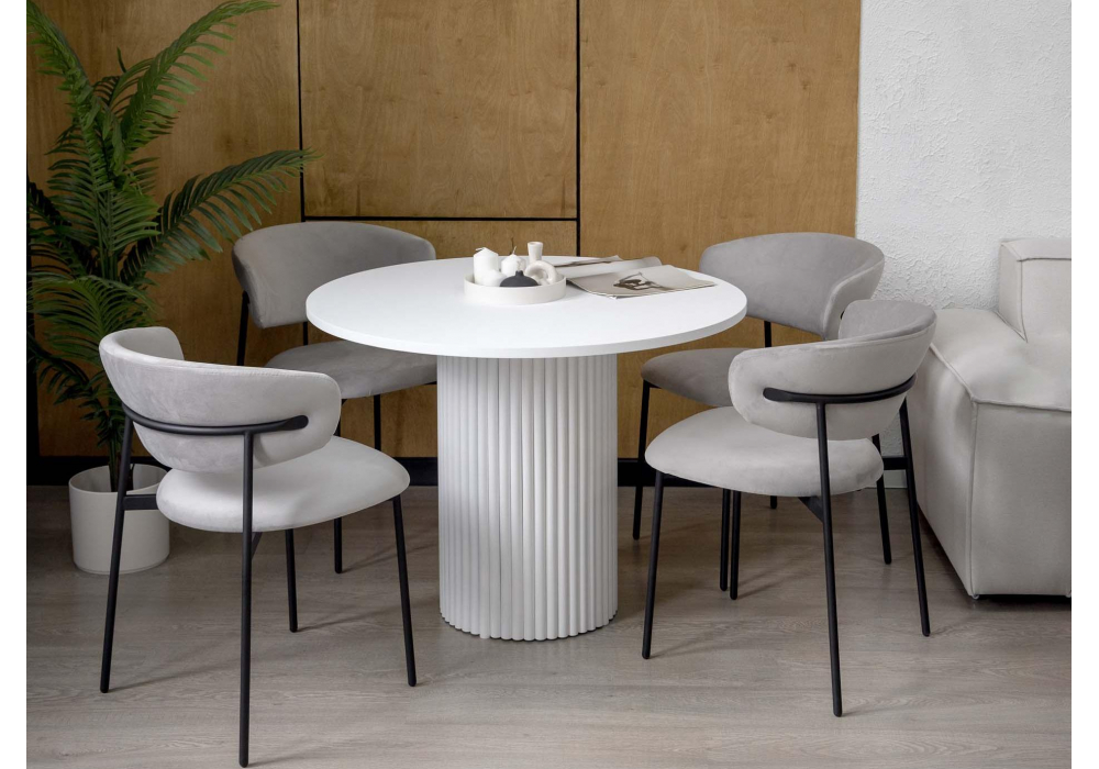 фото стол деревянный woodville барел 90 белый 619885 | 220svet.ru