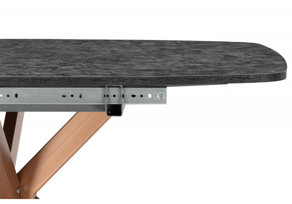 фото стол деревянный раскладной 116(160)x77 woodville кортез малави / медь 619232 | 220svet.ru