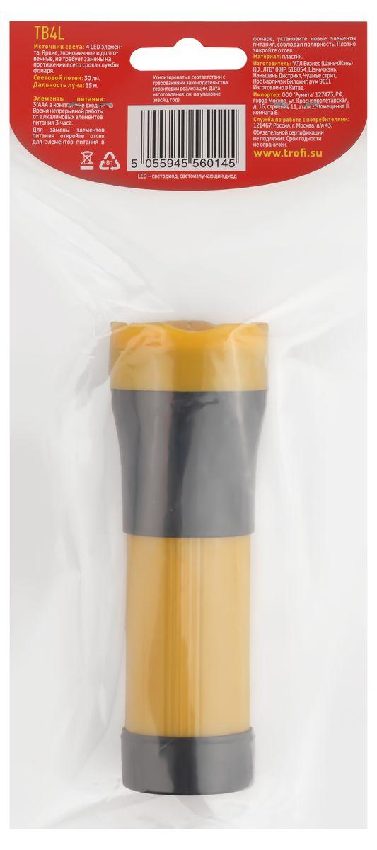 фото ручной светодиодный фонарь эра от батареек 125х43 30 лм tb4l б0025679 | 220svet.ru