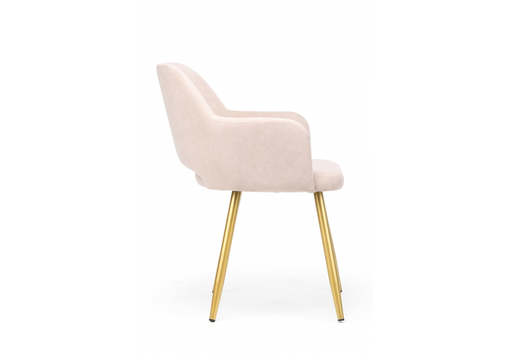 фото стул поворотный на металлокаркасе woodville эолин 360 латте (glory 10) / золотой 631705 | 220svet.ru