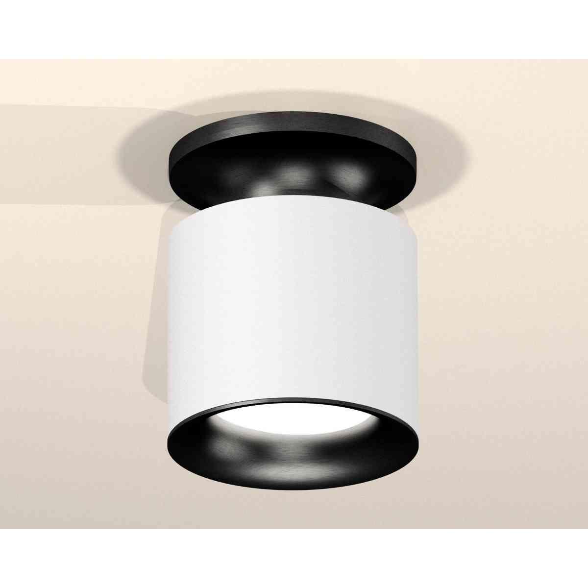 фото комплект накладного светильника ambrella light techno spot xs7401082 swh/pbk белый песок/черный полированный (n7926, c7401, n7011) | 220svet.ru