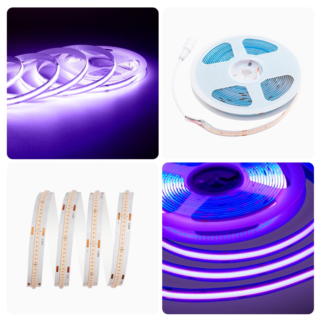 фото лента apeyron 11w/m 352led/m cob фиолетовый 2m 182оо | 220svet.ru