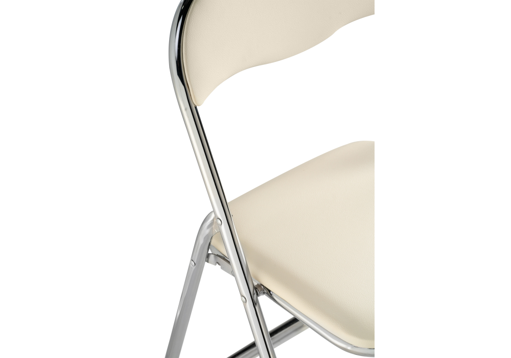 фото стул woodville fold 1 складной beige / chrome 15481 | 220svet.ru
