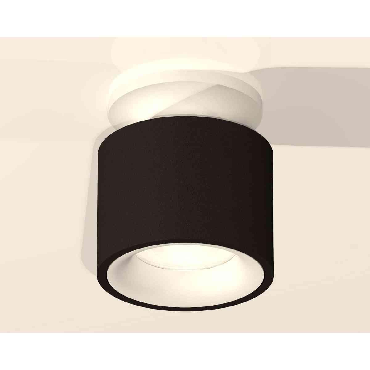 фото комплект накладного светильника ambrella light techno spot xs7511041 sbk/swh черный песок/белый песок (n7925, c7511, n7010) | 220svet.ru
