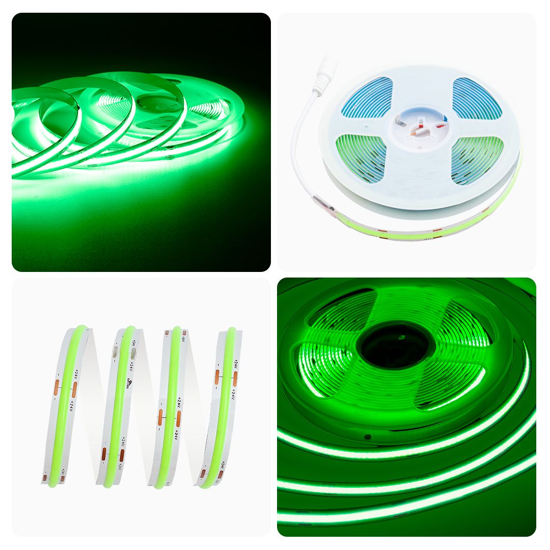 фото лента apeyron 14w/m 512led/m cob зеленый 3m 213оо | 220svet.ru