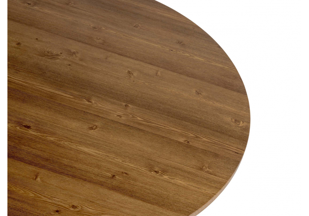 фото стол деревянный woodville барел 90 орех кантри черный 619887 | 220svet.ru