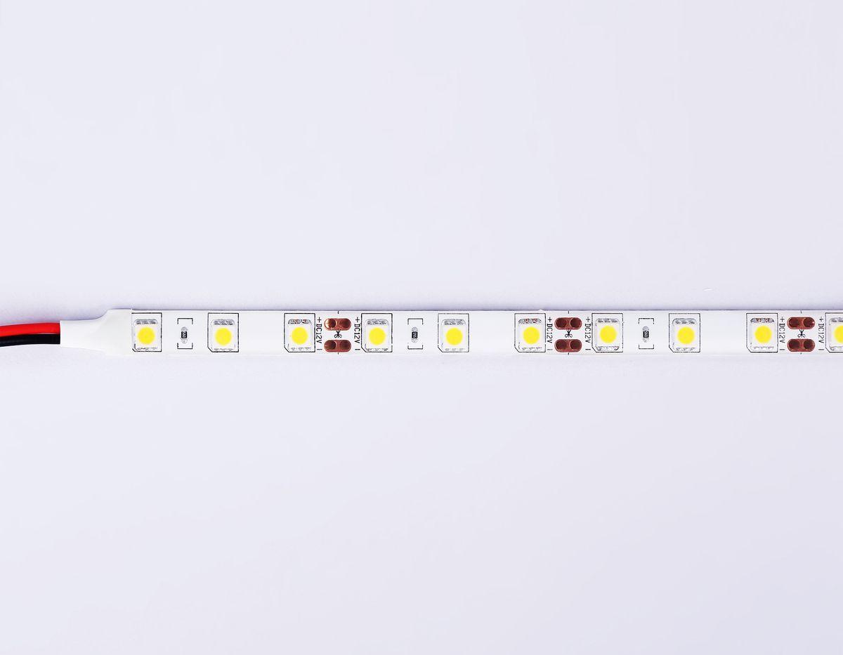 фото светодиодная влагозащищенная лента дневной белый ambrella light 14,4w/m 60led/m 5050smd 4500к 5m gs2102 | 220svet.ru