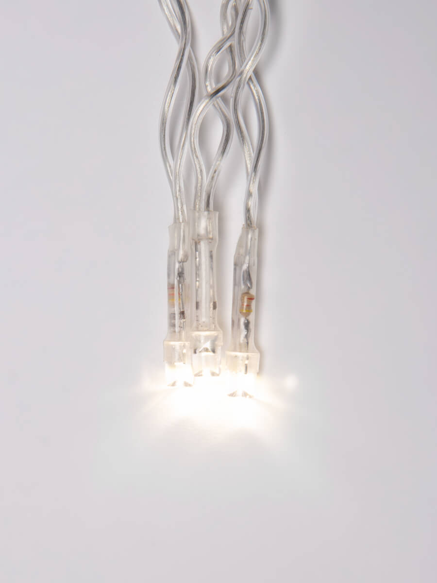 фото светодиодная гирлянда uniel бахрома 220v теплый белый uld-b1805-048/dta warm white ip20 ul-00005274 | 220svet.ru