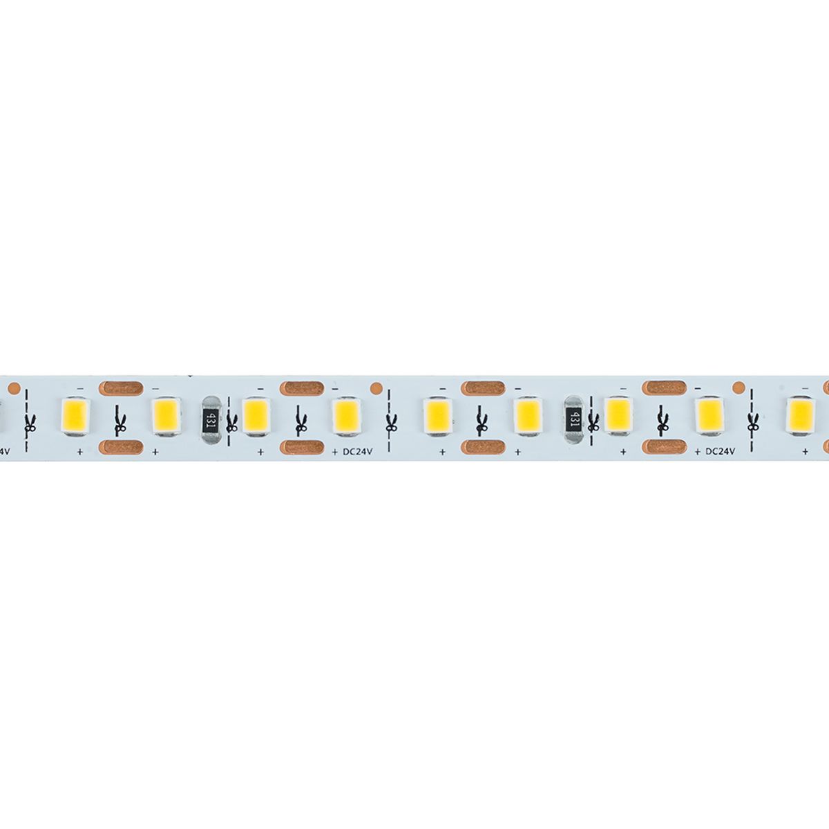 фото светодиодная лента feron 11w/m 120led/m 2835smd 6500к 5m свободный рез ls506 53059 | 220svet.ru
