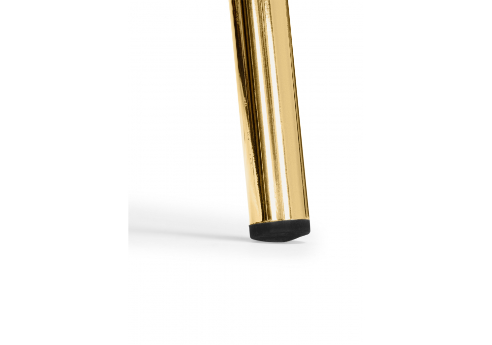 фото стул на металлокаркасе woodville kamelia белый / ткань золотые ножки 15899 | 220svet.ru