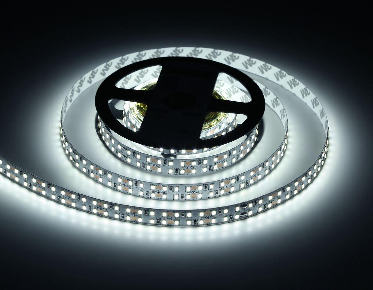 фото светодиодная лента дневной белый ambrella light 19,2w/m 240led/m 2835smd 6500к 5m gs1603 | 220svet.ru