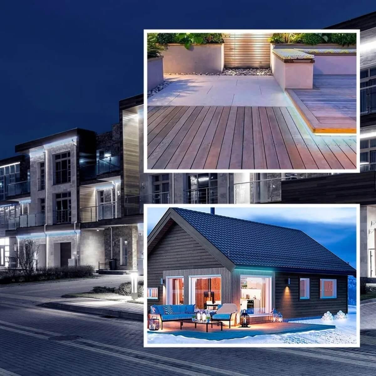 фото влагозащищенная лента ogm 5w/m 60led/m 2835smd холодный белый 50m o17-03 | 220svet.ru