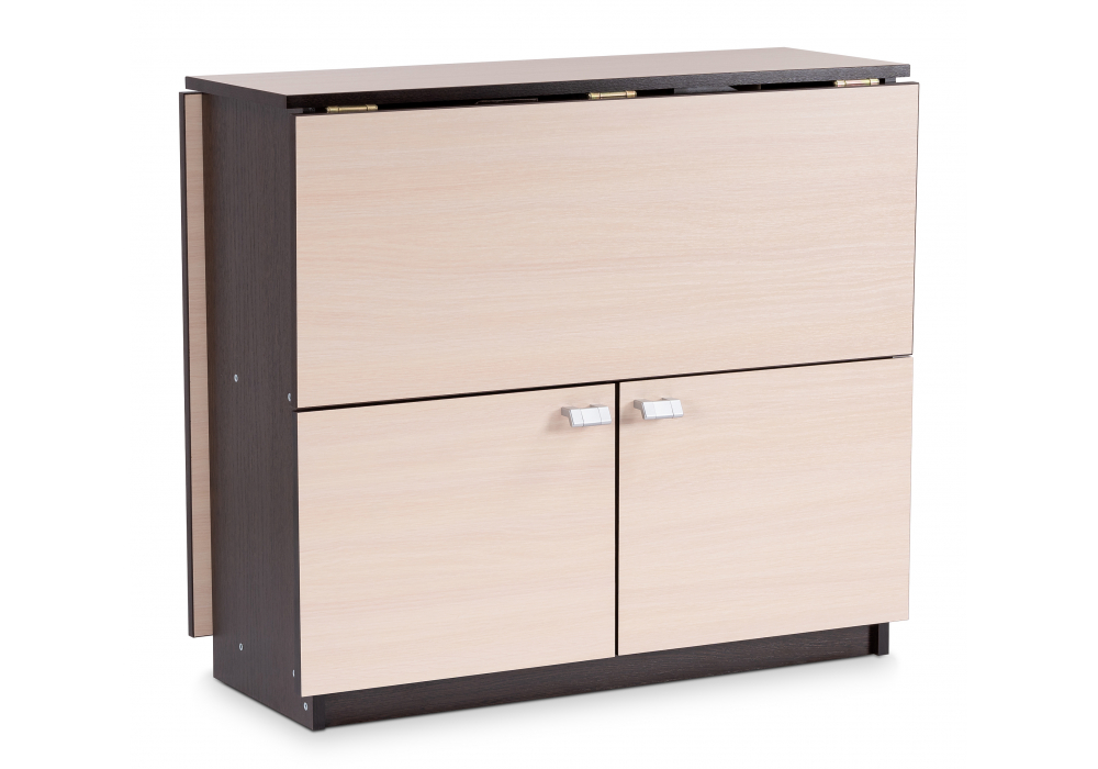 фото стол-книжка woodville симоне венге / дуб молочный 474292 | 220svet.ru