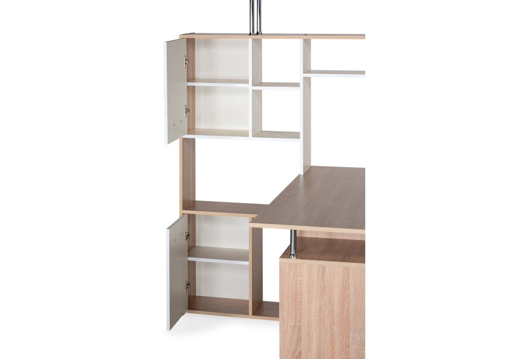 фото компьютерный стол woodville кс15 левый дуб сонома 328695 | 220svet.ru