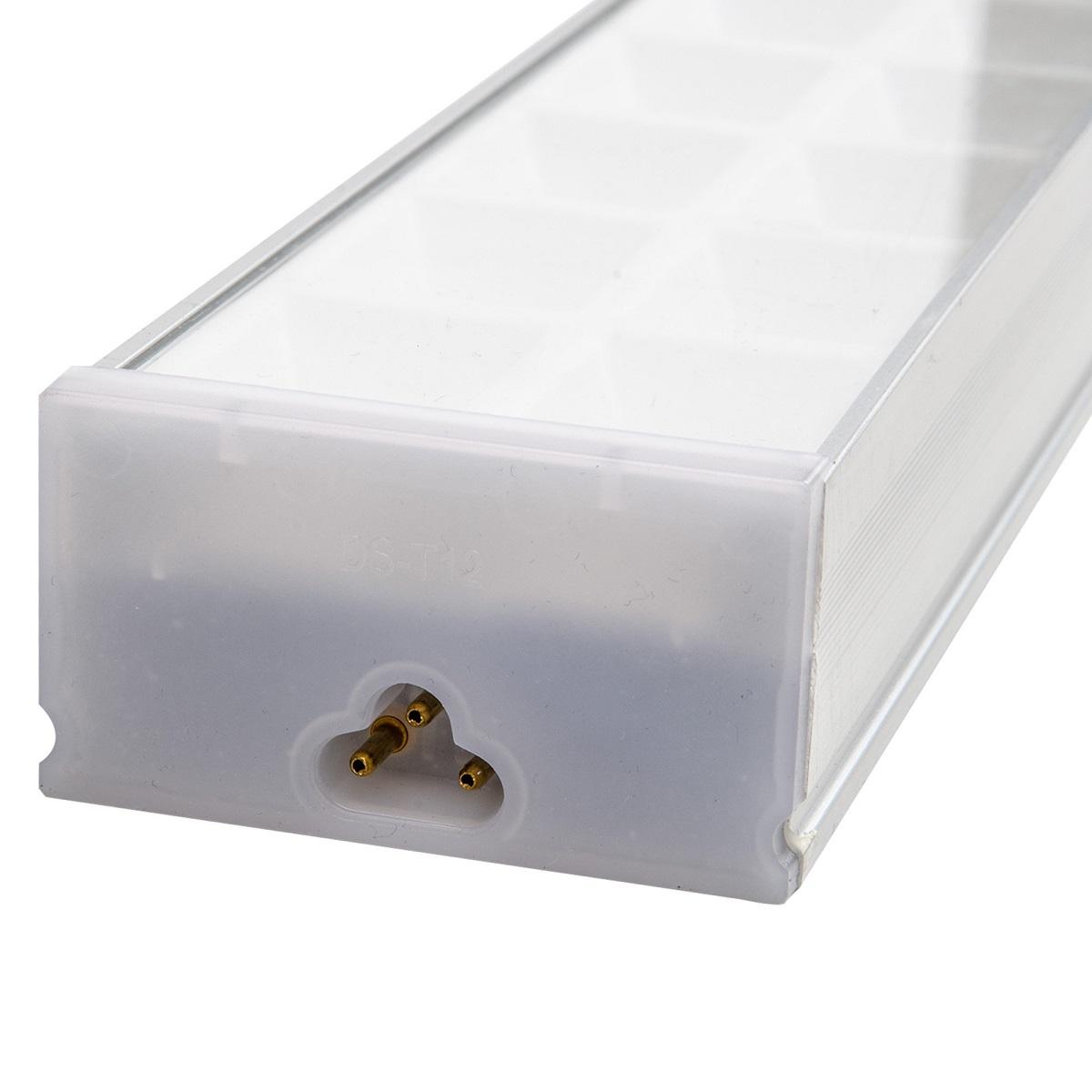 фото линейный светодиодный светильник uniel ulo-fl120c-100w/6500k/k silver linkable ul-00010830 | 220svet.ru