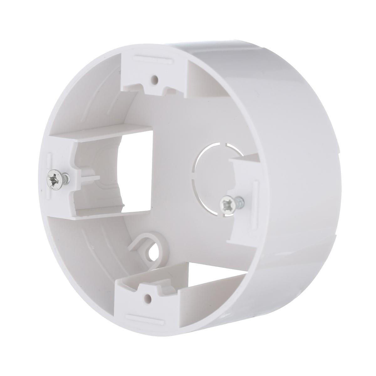 фото подъемная lk studio коробка 1-пост. круглая (белый) lk vintage-classic 889004-1 | 220svet.ru