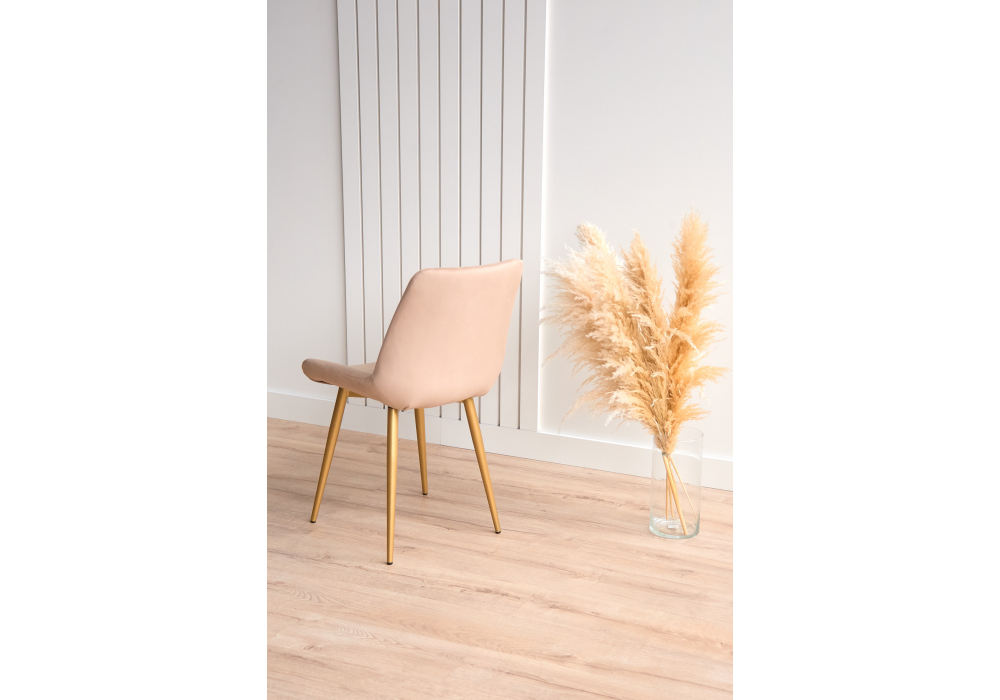 фото стул на металлокаркасе woodville седа бежевый (zd 210) / золотой np 632395 | 220svet.ru