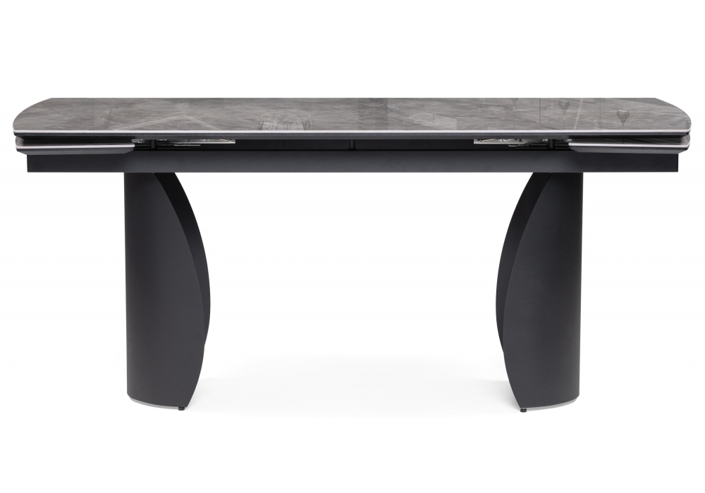 фото керамический стол раздвижной woodville готланд 180(240)х90х79 baolai / черный 588028 | 220svet.ru