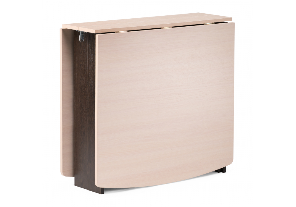 фото стол-книжка woodville клотилд венге / дуб молочный 474293 | 220svet.ru