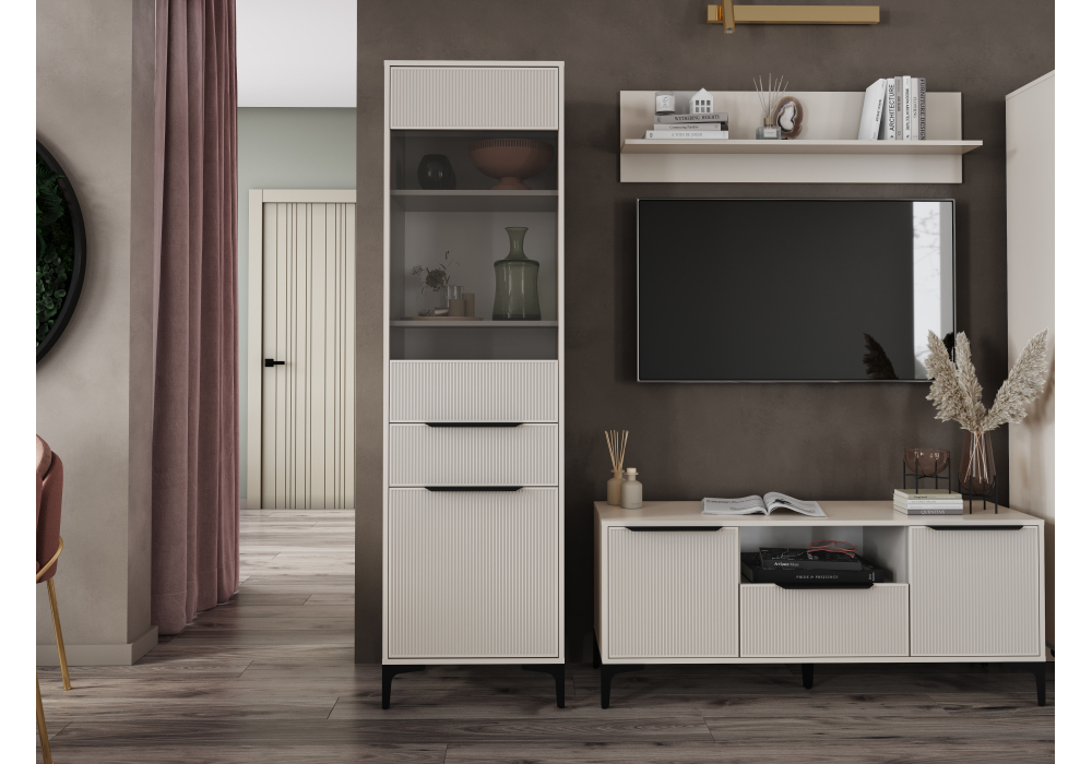 фото шкаф стеллаж woodville иадама кашемир 619900 | 220svet.ru