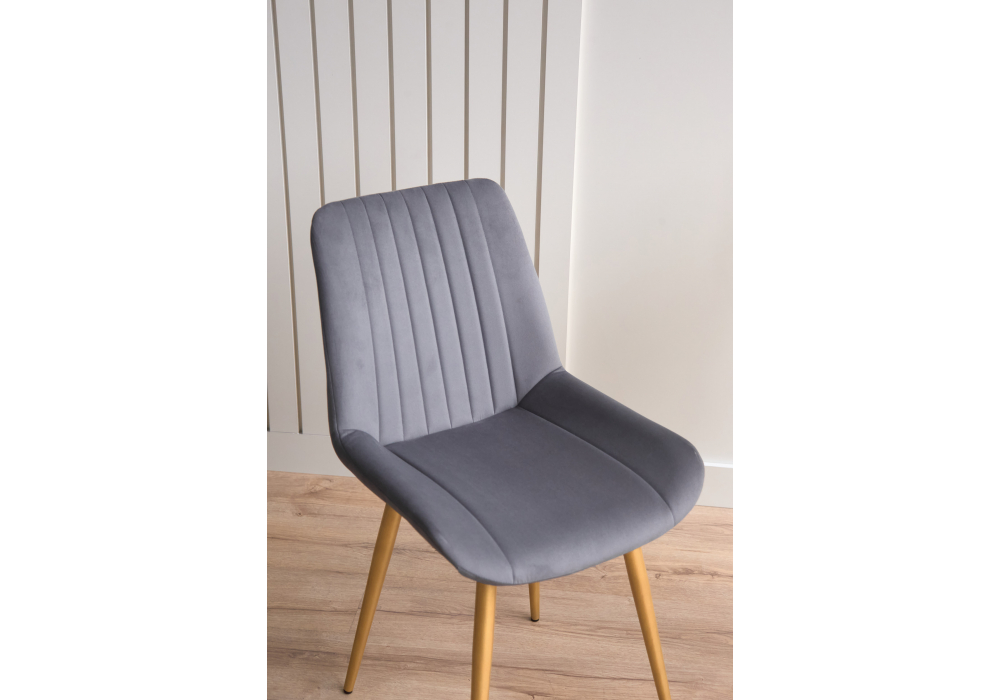 фото стул на металлокаркасе woodville седа темно-серый (zd 995) / золотой np 632384 | 220svet.ru