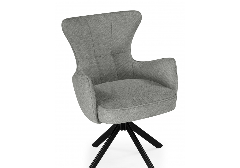 фото стул на металлокаркасе woodville atlanta gray / black 15832 | 220svet.ru