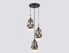 Миниатюра фото подвесной светильник ambrella light traditional loft tr8522/3 bk/sb  | 220svet.ru