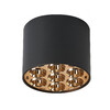 Миниатюра фото потолочный светильник 6w 470lm 4000k lightstar guarda 080642 черный/золото | 220svet.ru