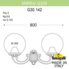 Миниатюра фото светильник уличный настенный fumagalli mirra/g300 g30.142.000.vxf1r | 220svet.ru