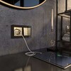 Миниатюра фото розетка с заземлением шторками и usb тип a+c шампань рифленый werkel w1171710 | 220svet.ru