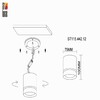 Миниатюра фото потолочный светодиодный светильник st luce st115.442.12 | 220svet.ru
