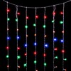 Миниатюра фото гирлянда занавес облегченный 2 x 2 м разноцветный 220в, 400 led, провод прозрачный пвх, ip54 ltc pcl400not-10-2m | 220svet.ru