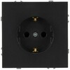 Миниатюра фото розетка эра galaxy 15-2101-05 c заземлением 2p+e schuko 16а-250в ip20 антрацит б0070627 | 220svet.ru