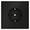 Миниатюра фото розетка встраиваемая с заземлением и защитными шторками, 16а voltum s70 vls040208 (черный матовый) | 220svet.ru