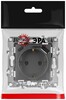 Миниатюра фото розетка эра серия 12 12-4108-12 2p+e 16a-250в со шторками с usb type-a+c 5в-3а графит б0067700 | 220svet.ru