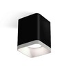 Миниатюра фото комплект накладного светильника ambrella light xs7813001 sbk/swh черный песок/белый песок (c7813, n7701) | 220svet.ru