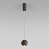 Миниатюра фото подвесной светодиодный светильник elektrostandard giro 50215/1 led черный a055672 | 220svet.ru