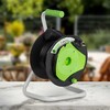 Миниатюра фото удлинитель силовой эра green line gaz-2x1-30m greenline на катушке пластик 1 розетка без заземления 30м пвс 2x1мм2 б0065099 | 220svet.ru