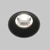 Миниатюра фото встраиваемый точечный светодиодный светильник maytoni round dl058-7w4k-trs-b | 220svet.ru