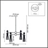 Миниатюра фото потолочная люстра на штанге lumion emily 8268/6 хром | 220svet.ru