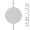Миниатюра фото трековй магнитный светодиодный светильник arte lamp rapid a6163pl-1wh 4000к 5w | 220svet.ru